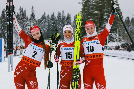 Вероника Степанова победитель спринта на III Этапе ФосАгро Кубок России