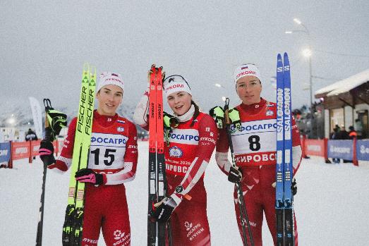 Анастасия Фалеева – победительница спринта на первом этапе Фосагро Кубок России по лыжным гонкам.
